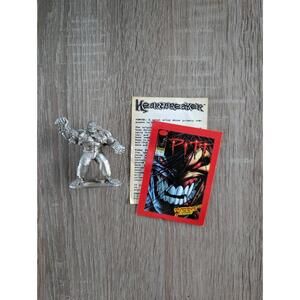 Rare PITT Figurine Limited Release 1993 Pewter Miniature & LE Trading Card 3692